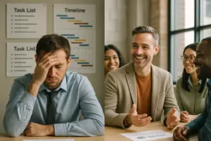 Leader transitioning from directive to developmental leadership style with their team